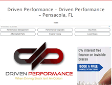 Tablet Screenshot of drivenperformance.biz